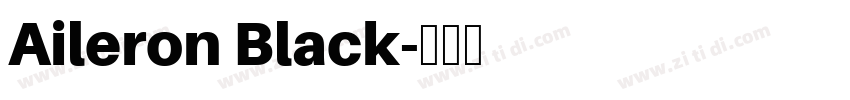 Aileron Black字体转换
